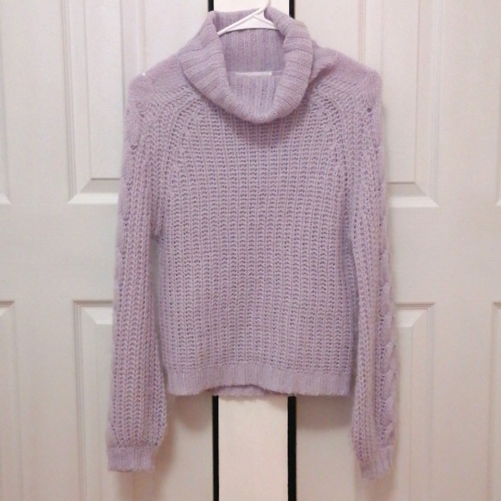 Lavender Turtleneck Sweater